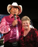 Dennis Marsh and festival organiser Shirley May. PHOTO/Peter de Graaf, Northern Advocate, www.pdg.net.nz